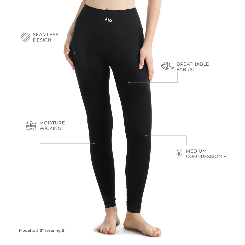 Calças Legging de Cintura Alta Flo